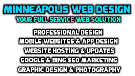 Minneapolis web design banner